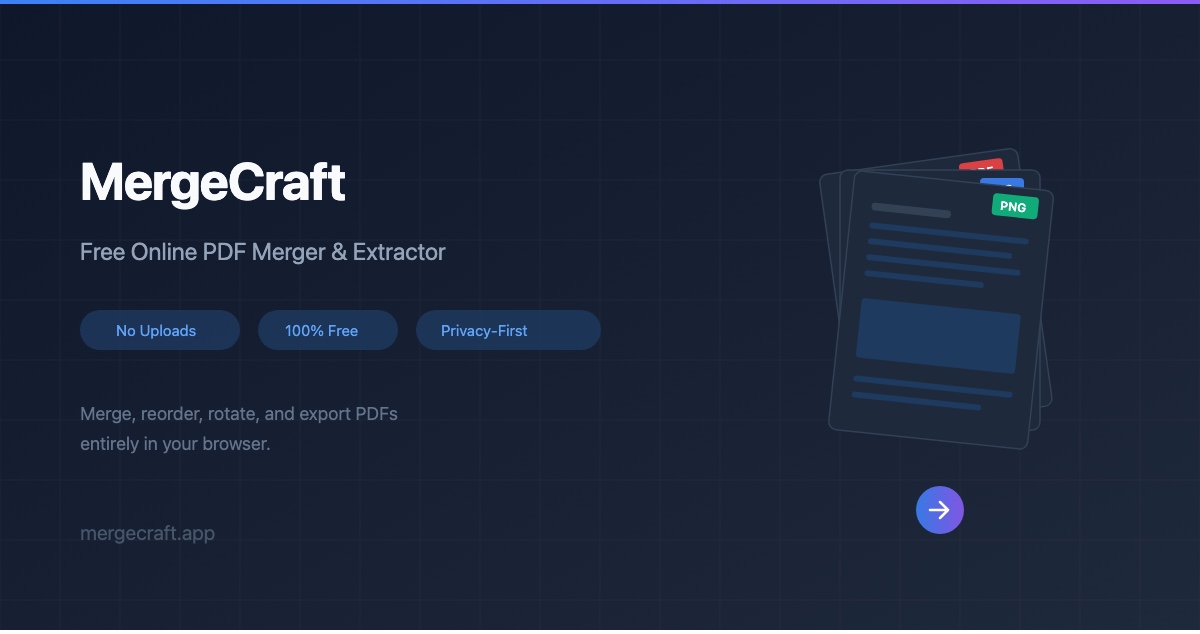 MergeCraft App — Merge PDFs Offline